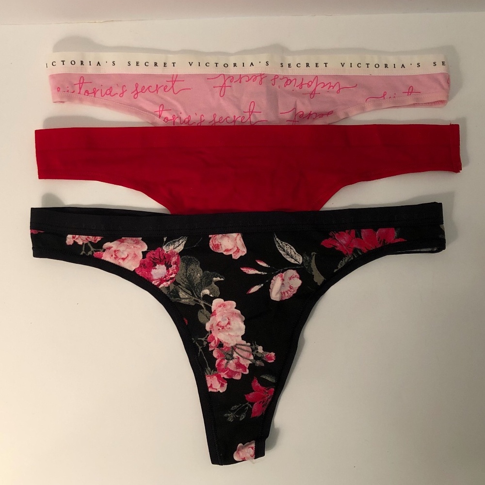 Victoria’s Secret Thong Cotton Underwear Set of 3